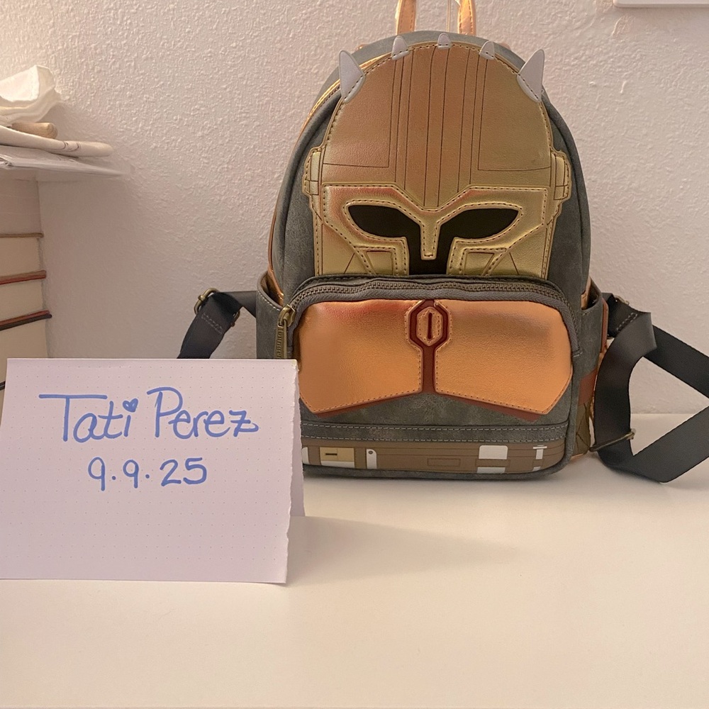 NWT Star Wars Celebration Armorer LoungeFly Backpack. Limited Edition of 1400.